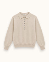 JERSEY CUELLO POLO BEIGE