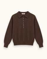 JERSEY CUELLO POLO MARRÓN