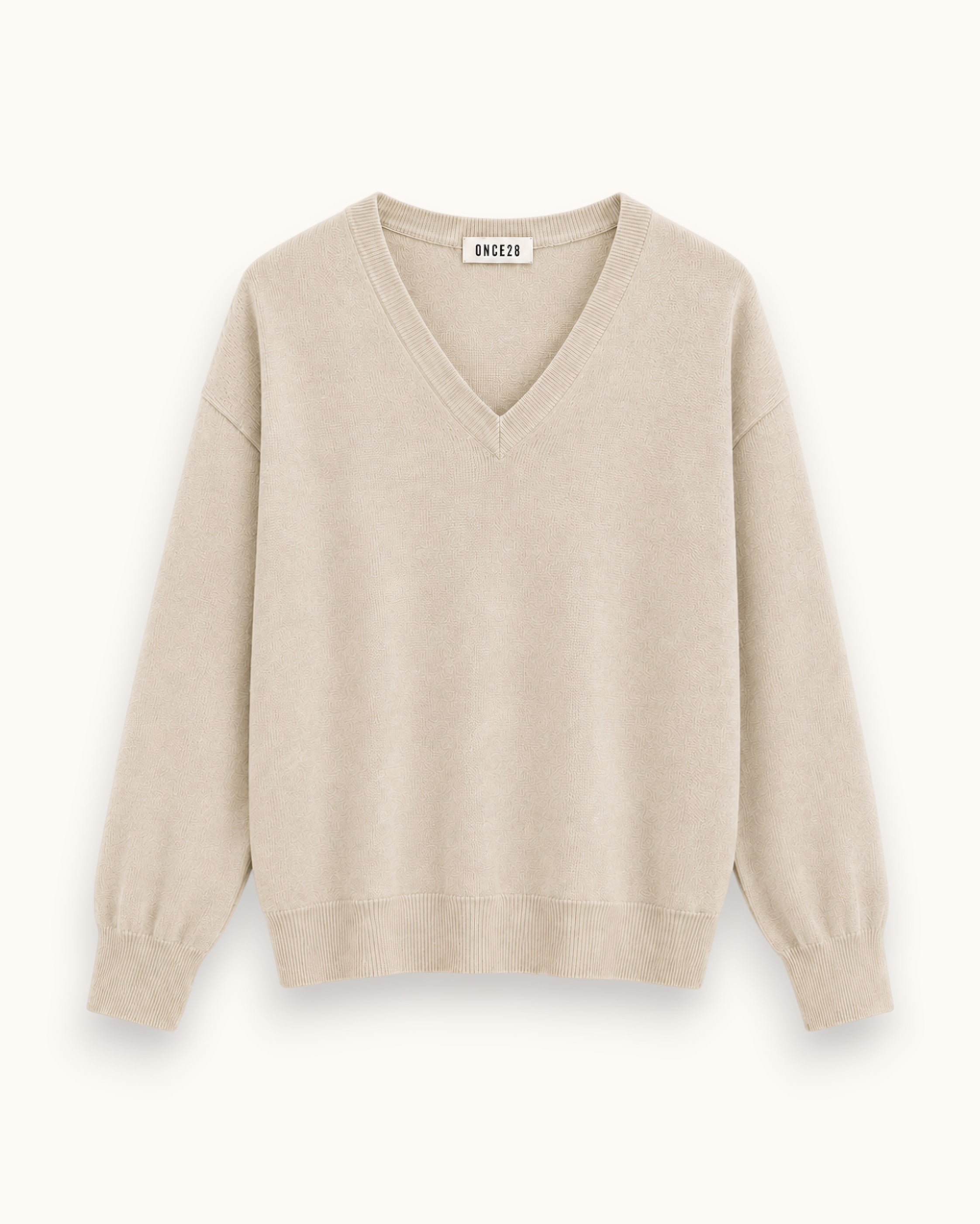 JERSEY BÁSICO PICO BEIGE