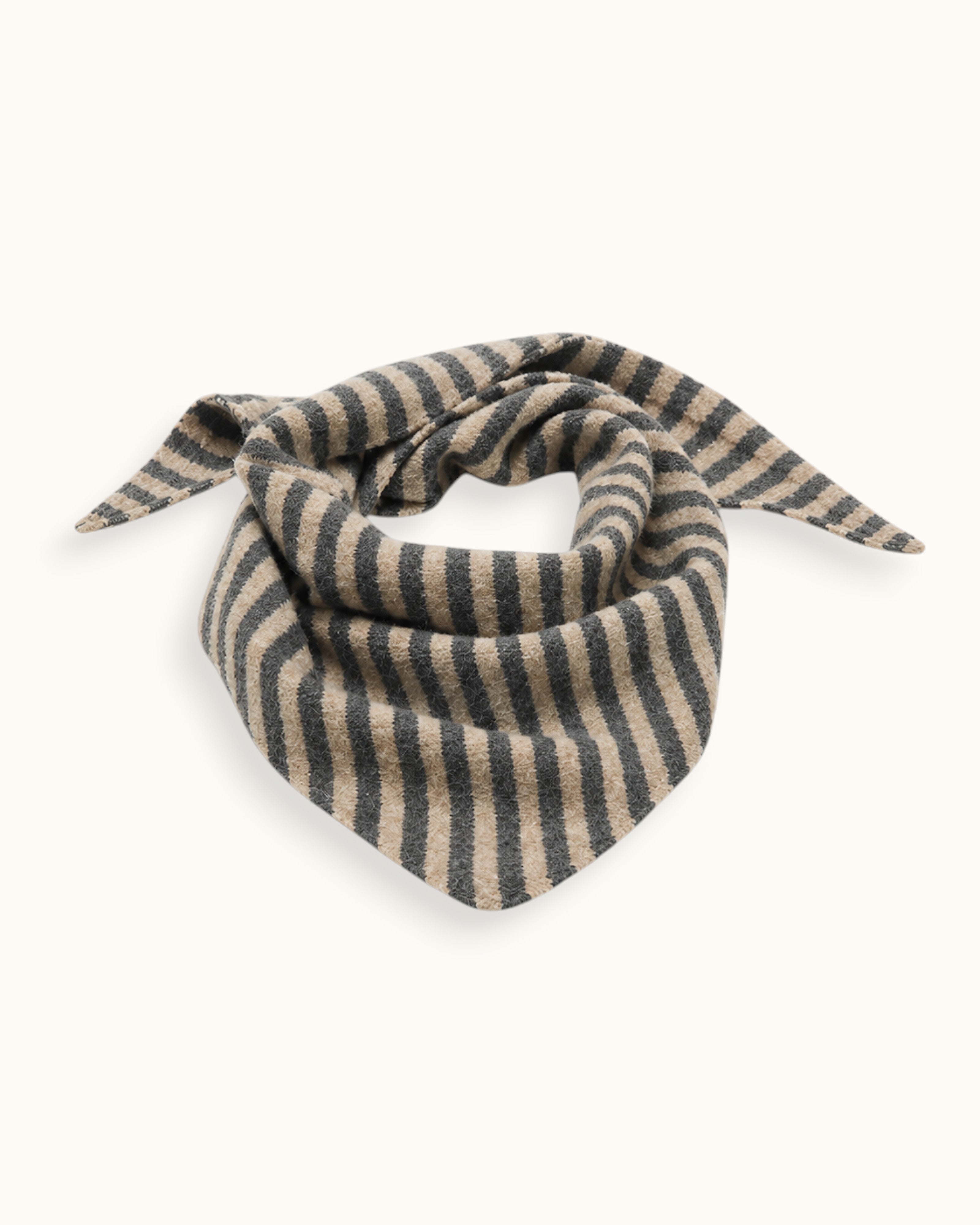 BANDANA PUNTO RAYAS GRIS