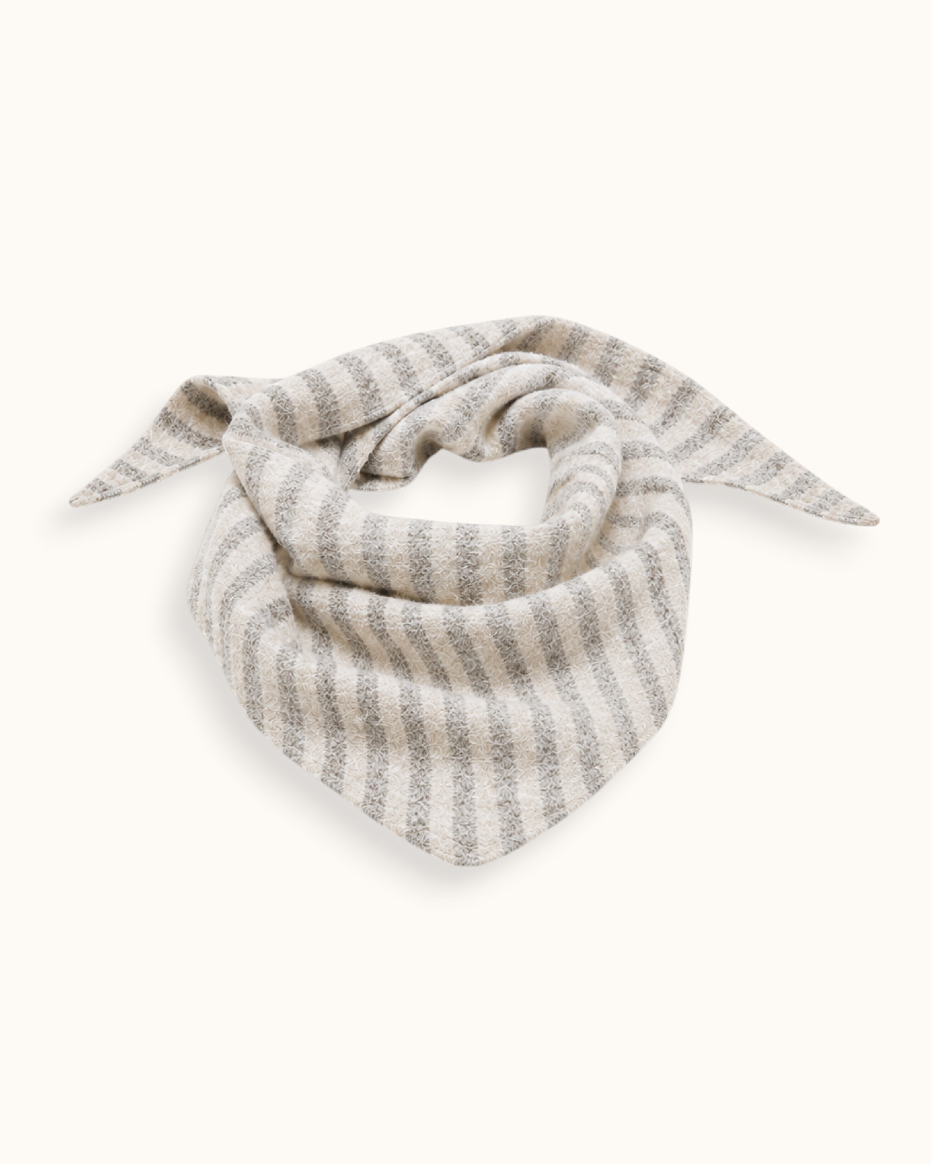 BANDANA PUNTO RAYAS BEIGE