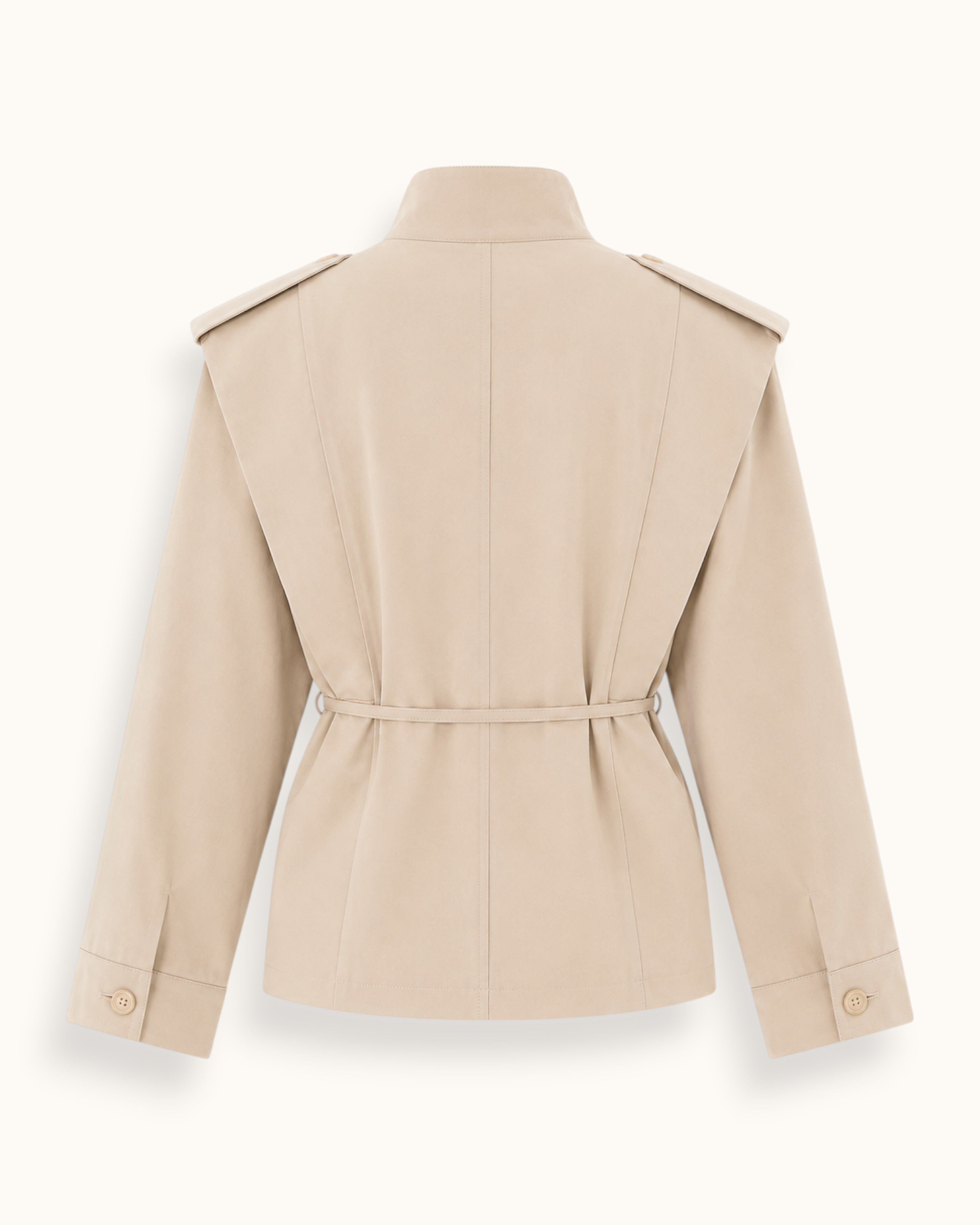 CHAQUETA CUELLO BEIGE