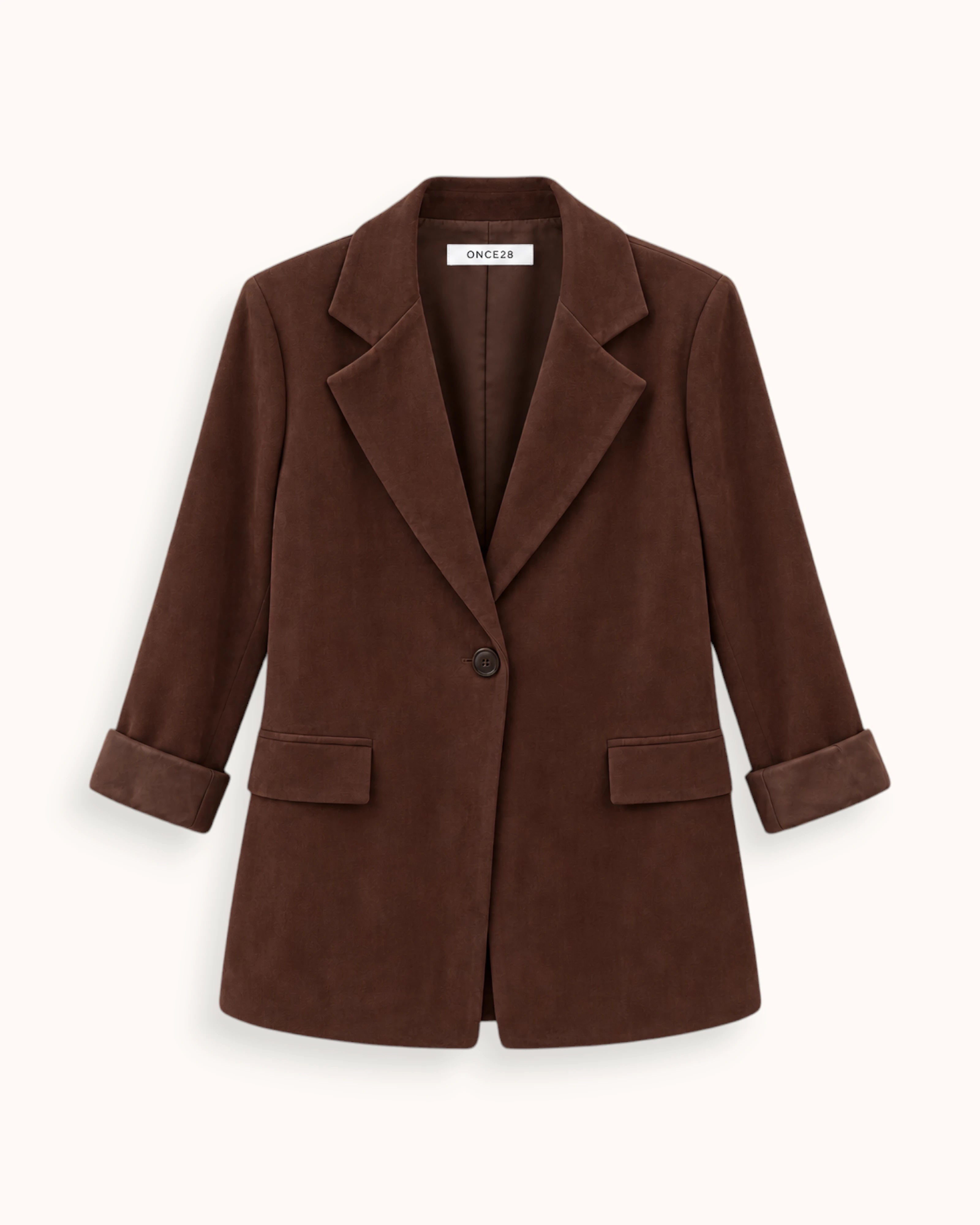 BLAZER EFECTO ANTE MARRÓN