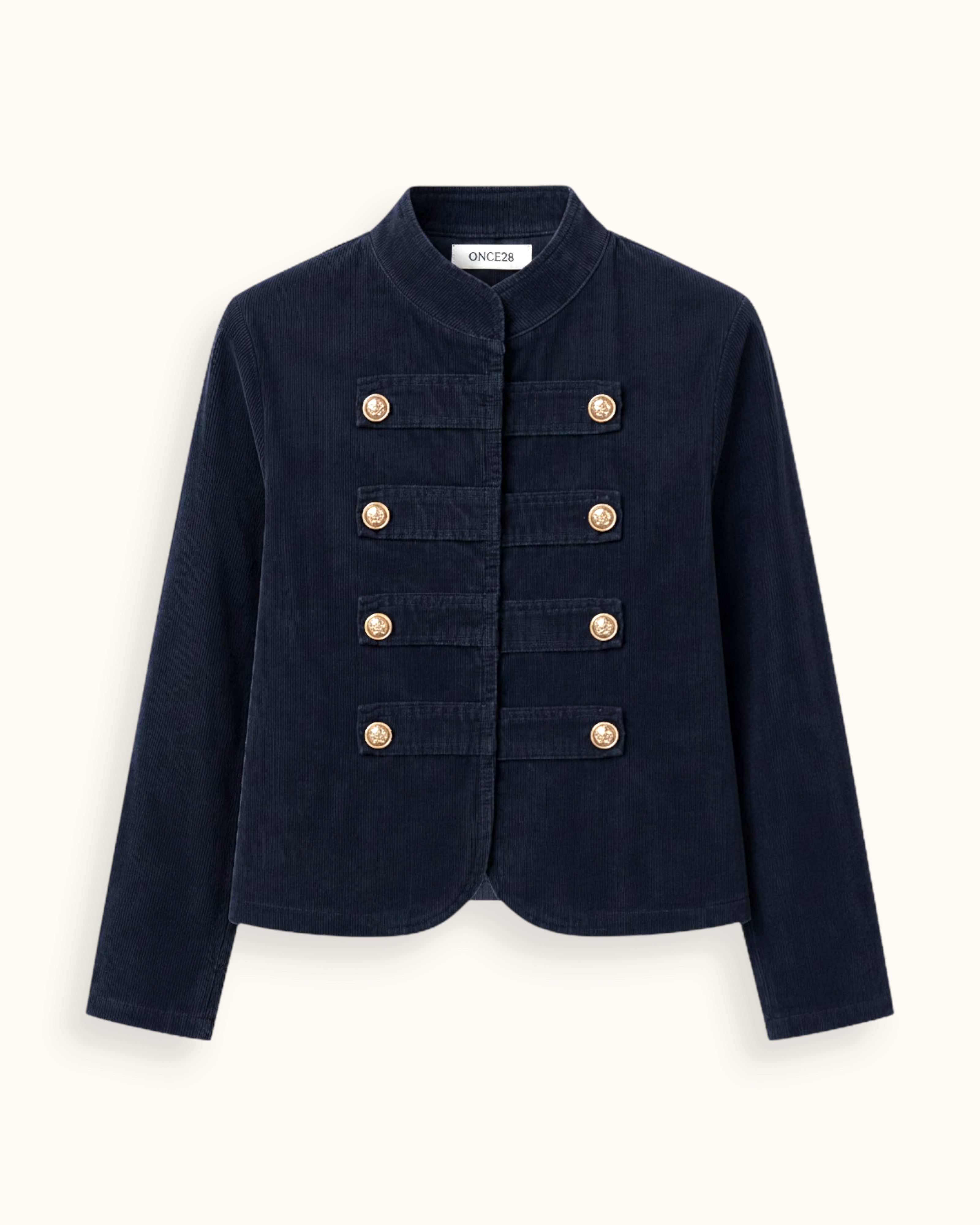 CHAQUETA NAPOLEÓN MICROPANA AZUL