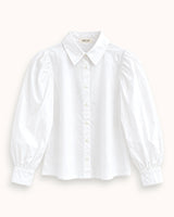 CAMISA MANGA ABULLONADA BLANCA