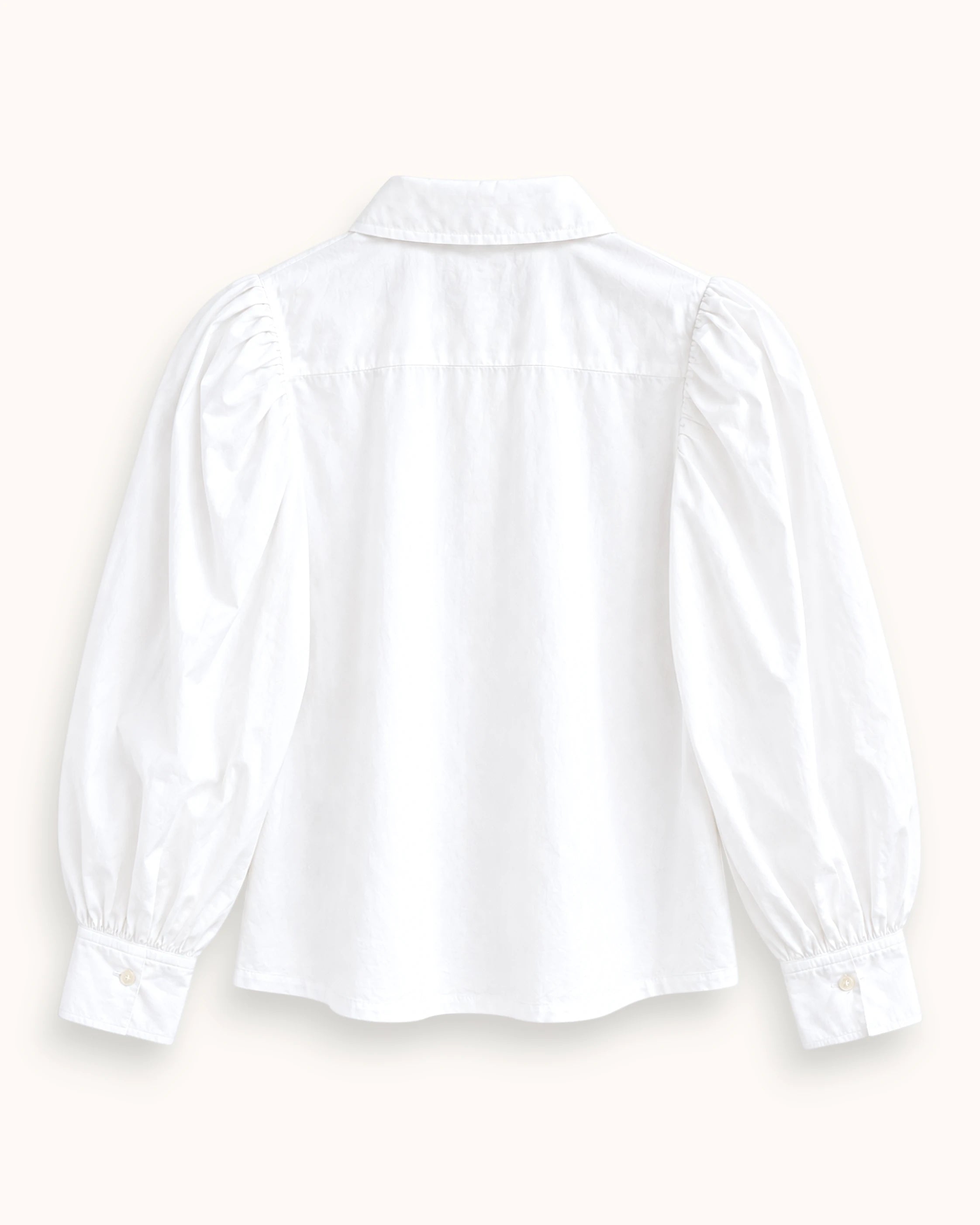CAMISA MANGA ABULLONADA BLANCA