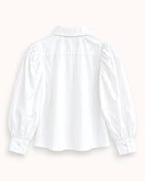 CAMISA MANGA ABULLONADA BLANCA
