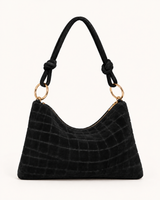 BOLSO HOBO ANTE NEGRO