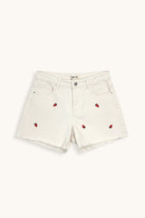 SHORT BLANCO FRESAS - ONCE28