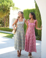 VESTIDO FLORES ROSA - ONCE28