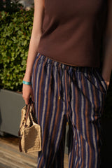 PANTALÓN RAYAS AZUL - ONCE28