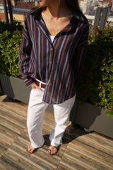 CAMISA RAYAS AZUL - ONCE28