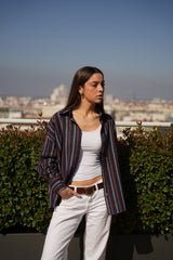 CAMISA RAYAS AZUL - ONCE28