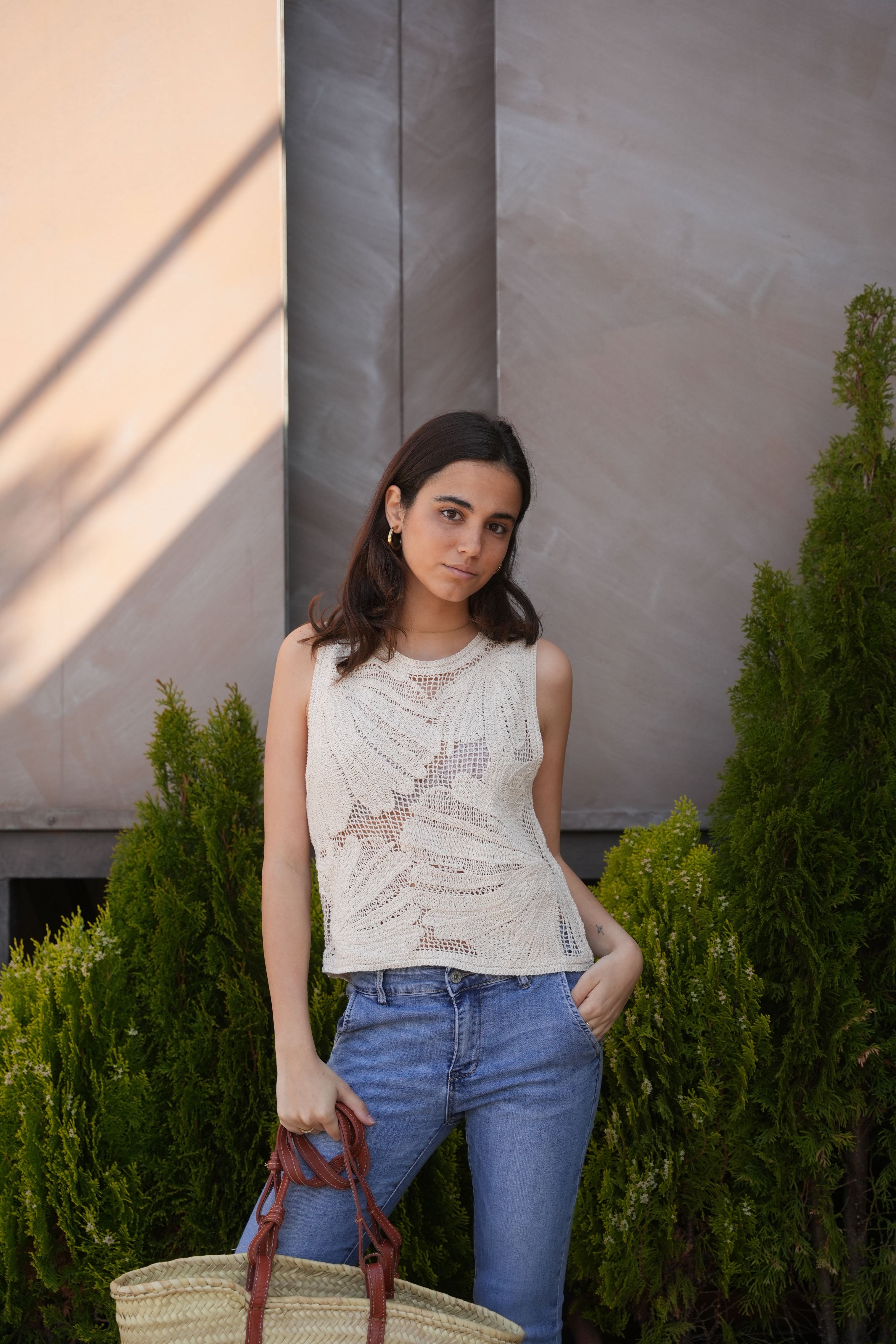 TOP CHOCHET FLORES   - ONCE28