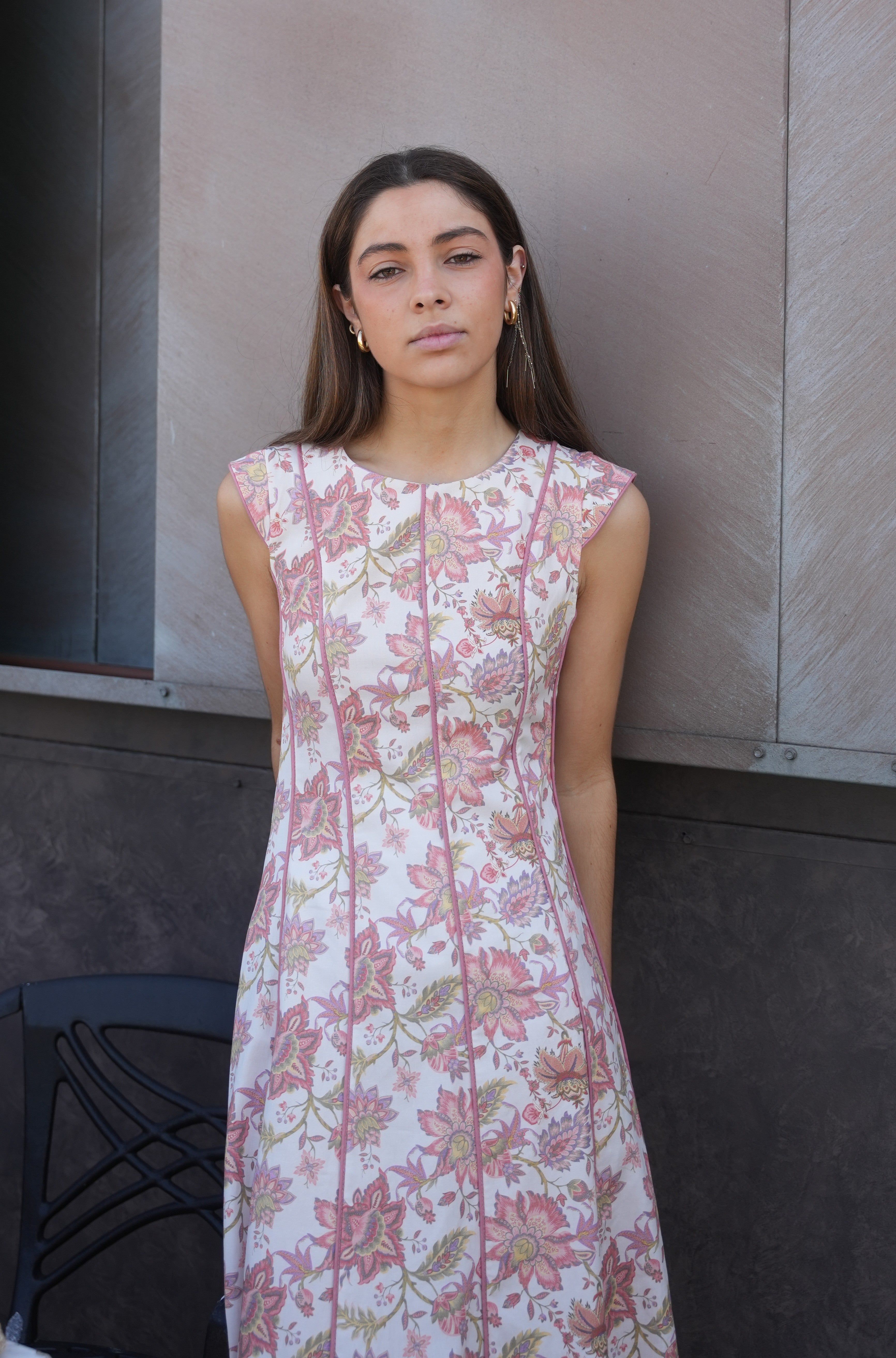 VESTIDO RIBETES ROSA - ONCE28