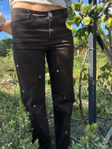 PANTALÓN TACHAS MARRÓN - ONCE28