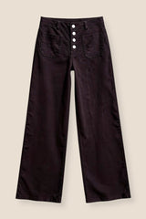 PANTALÓN RECTO BOTONES MARRÓN - ONCE28