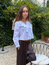 BLUSA VOLANTES BLANCAS