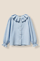 BLUSA VICHY BABY AZUL - ONCE28