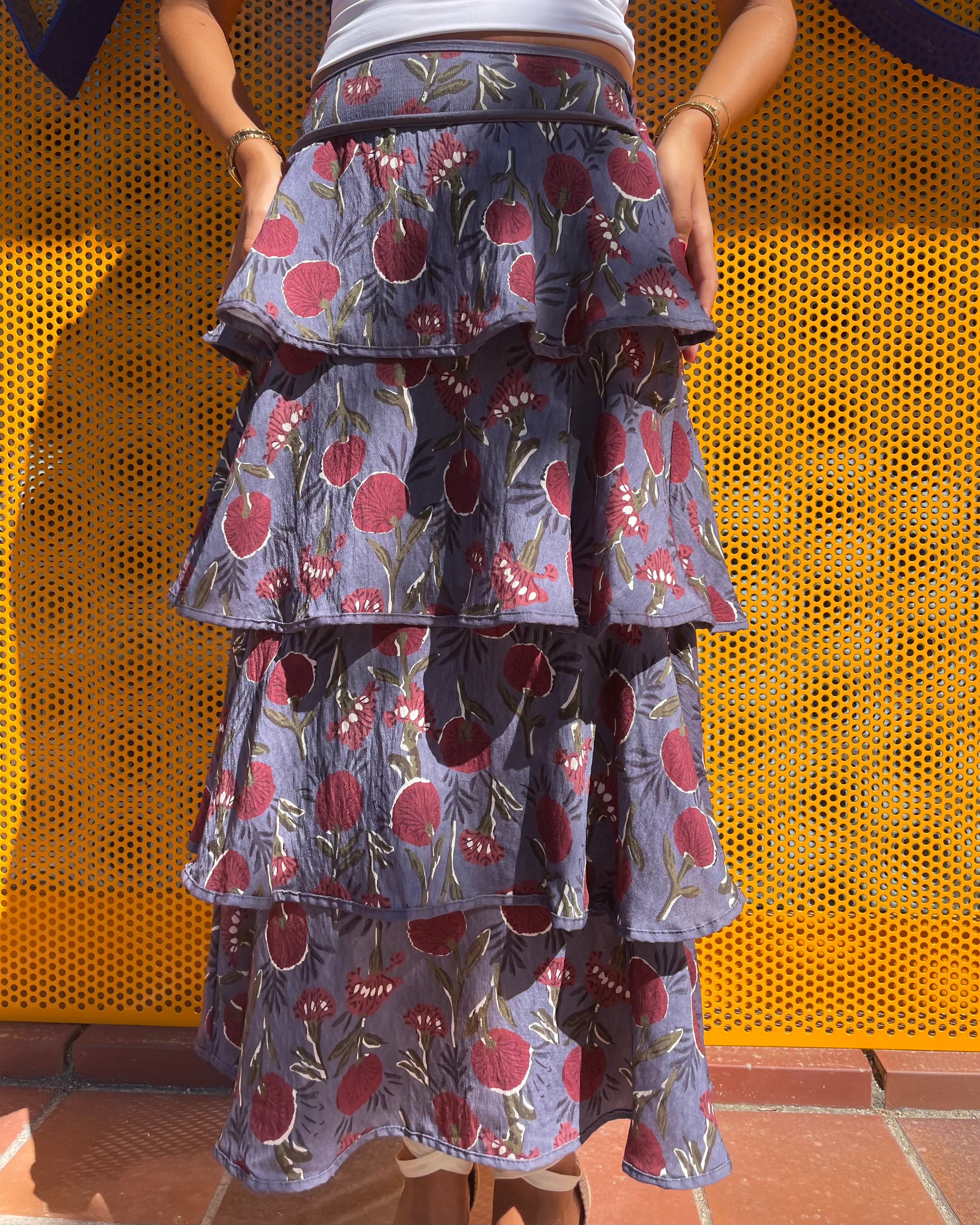 FALDA VOLANTES AZUL  - ONCE28