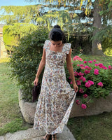 VESTIDO ESTAMPADO FONDO BLANCO - ONCE28