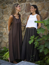 FALDA MIKONOS MARRÓN