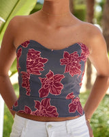 TOP FLOR AZUL - ONCE28