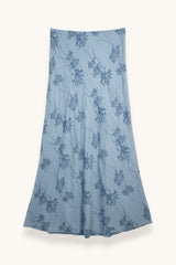 FALDA BORDADA AZUL  - ONCE28