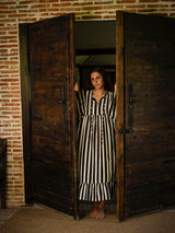 VESTIDO RAYAS NEGRAS