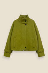 CHAQUETA PAÑO CUELLO PISTACHO - ONCE28