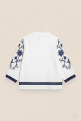 BLUSA BORDADA BLANCA - ONCE28