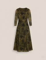 VESTIDO FLORES VERDE - ONCE28