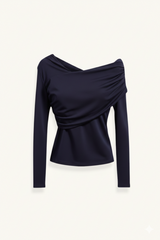 TOP ASIMÉTRICO AZUL - ONCE28