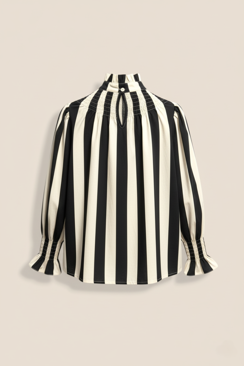 BLUSA CUELLO RAYAS - ONCE28