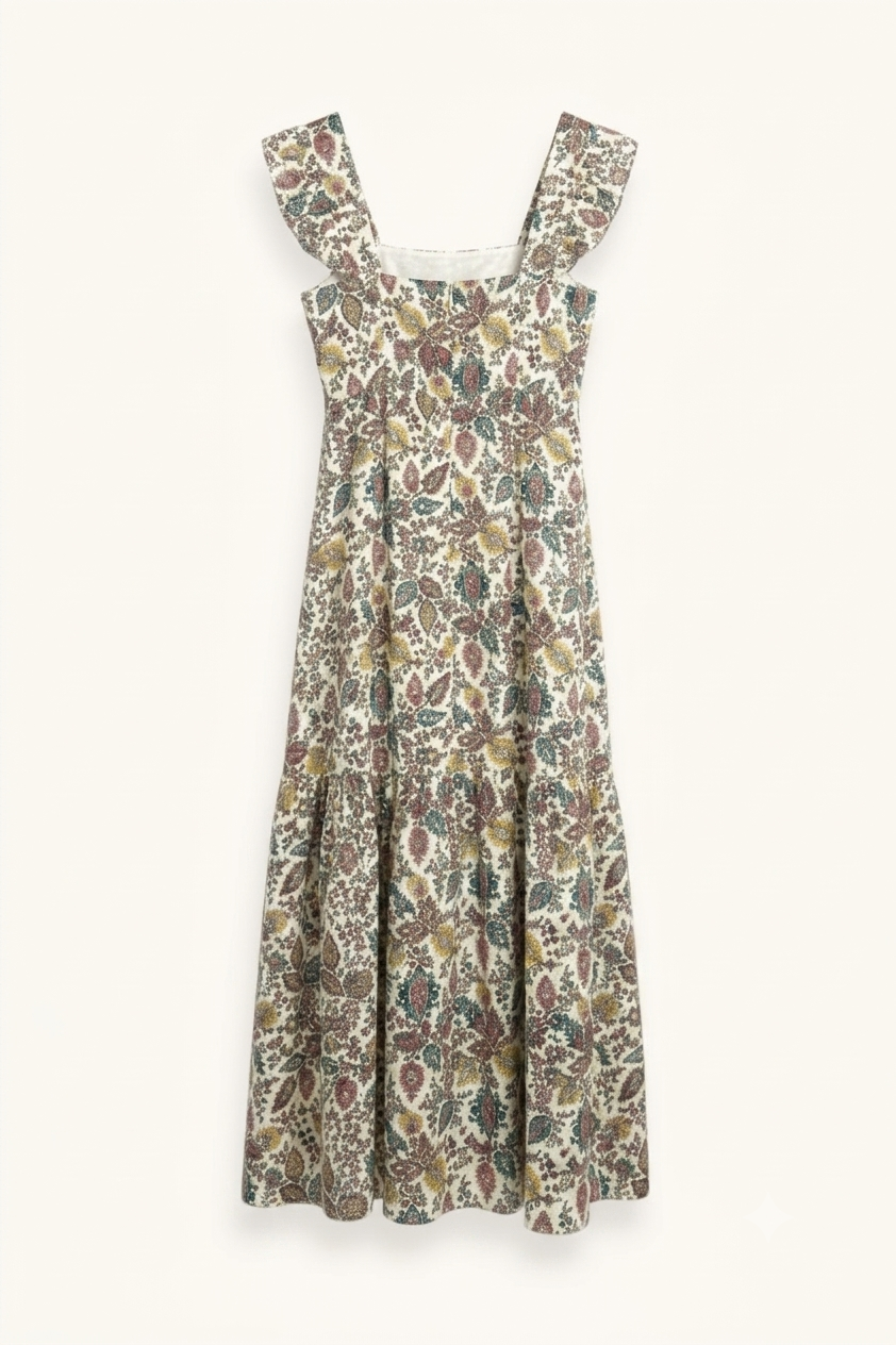 VESTIDO ESTAMPADO FONDO BLANCO - ONCE28