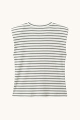 TOP CON HOMBRERAS RAYA GRIS - ONCE28