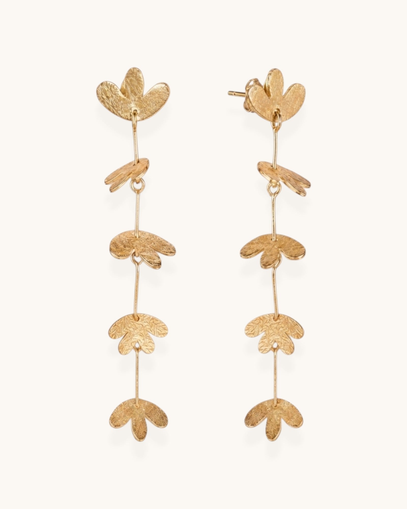 PENDIENTES COLGANTES HIGUERA 5 HOJAS