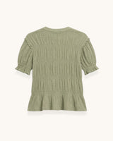 BLUSA FRUNCIDA VERDE - ONCE28
