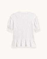 CAMISETA FRUNCIDA BLANCA - ONCE28