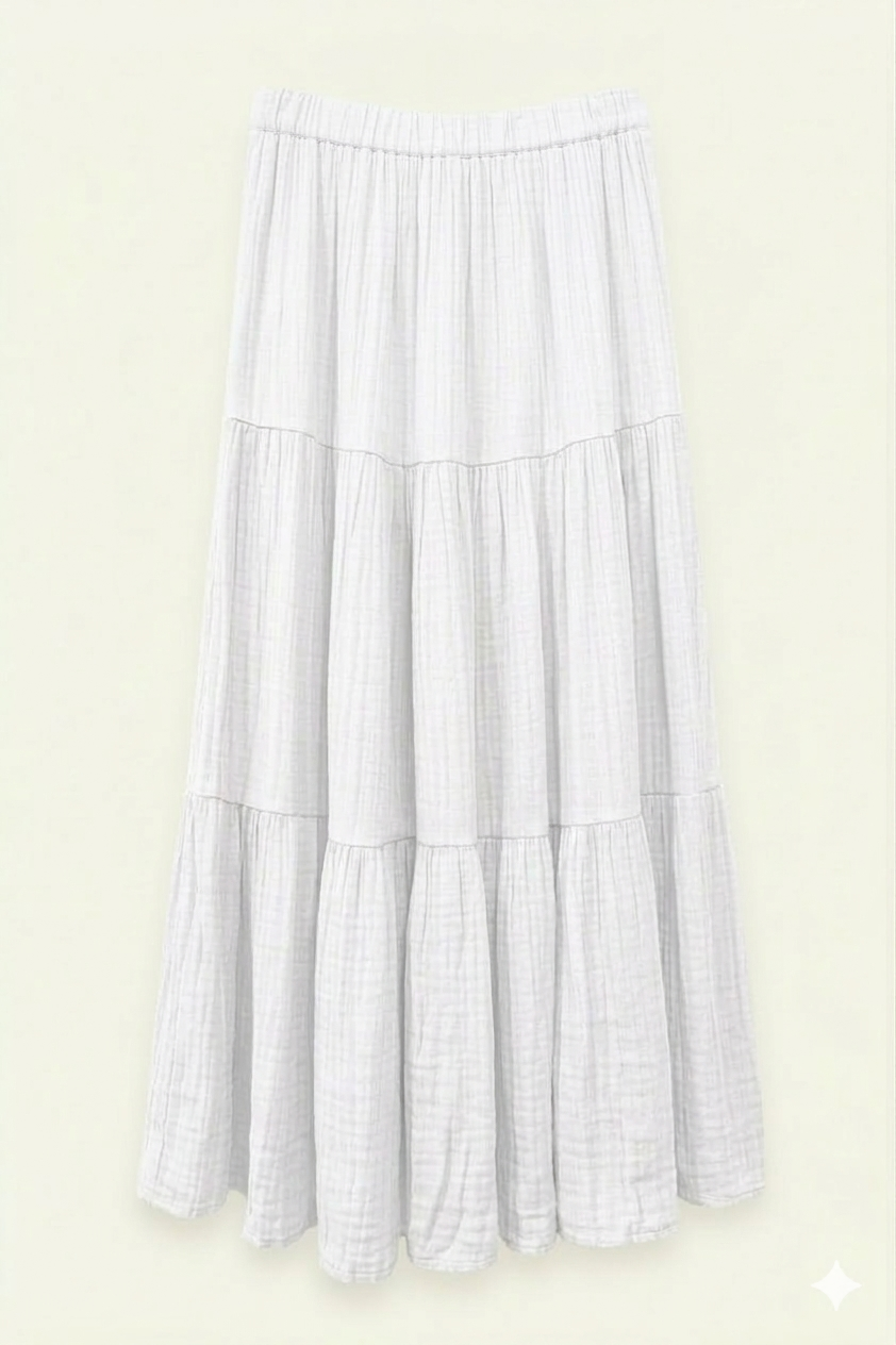 FALDA FLUIDA BLANCA - ONCE28