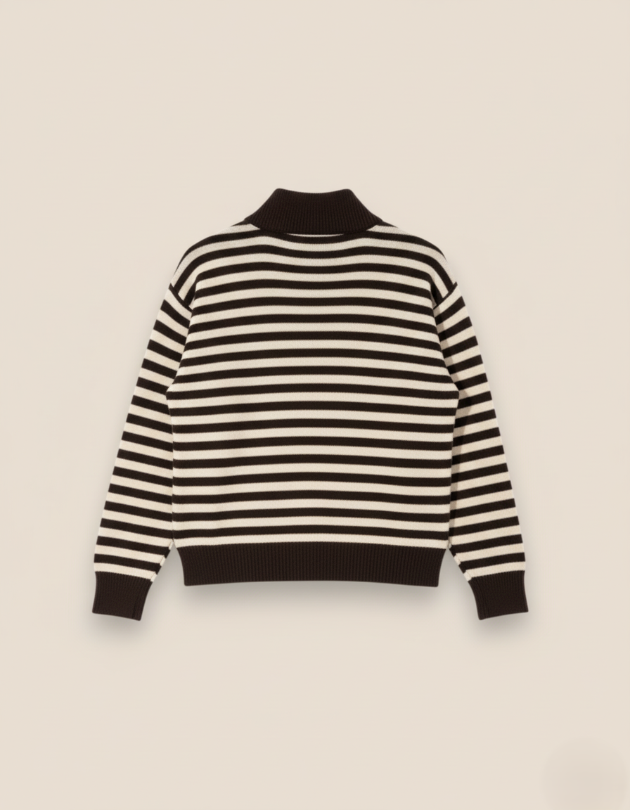 JERSEY CREMALLERA MARRÓN - ONCE28