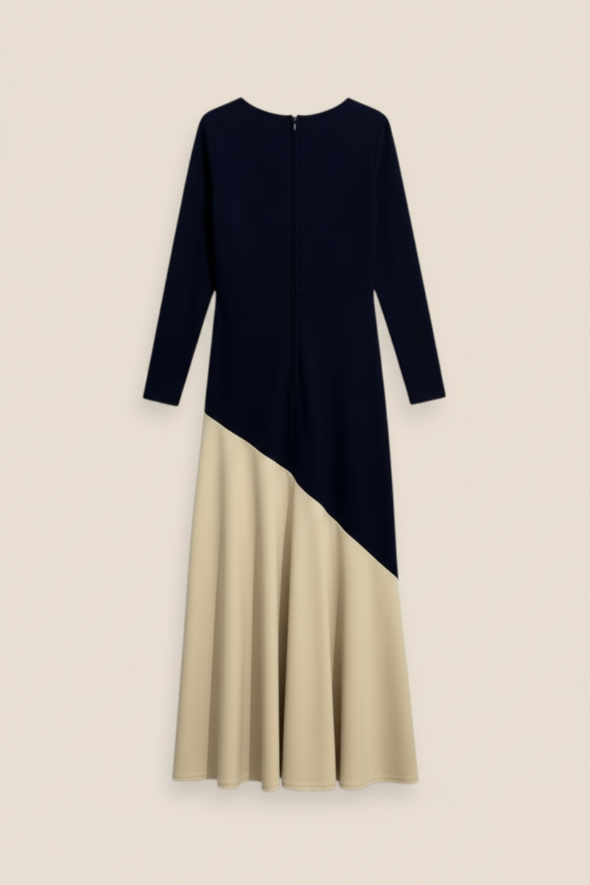 VESTIDO DUO AZUL MARINO - ONCE28