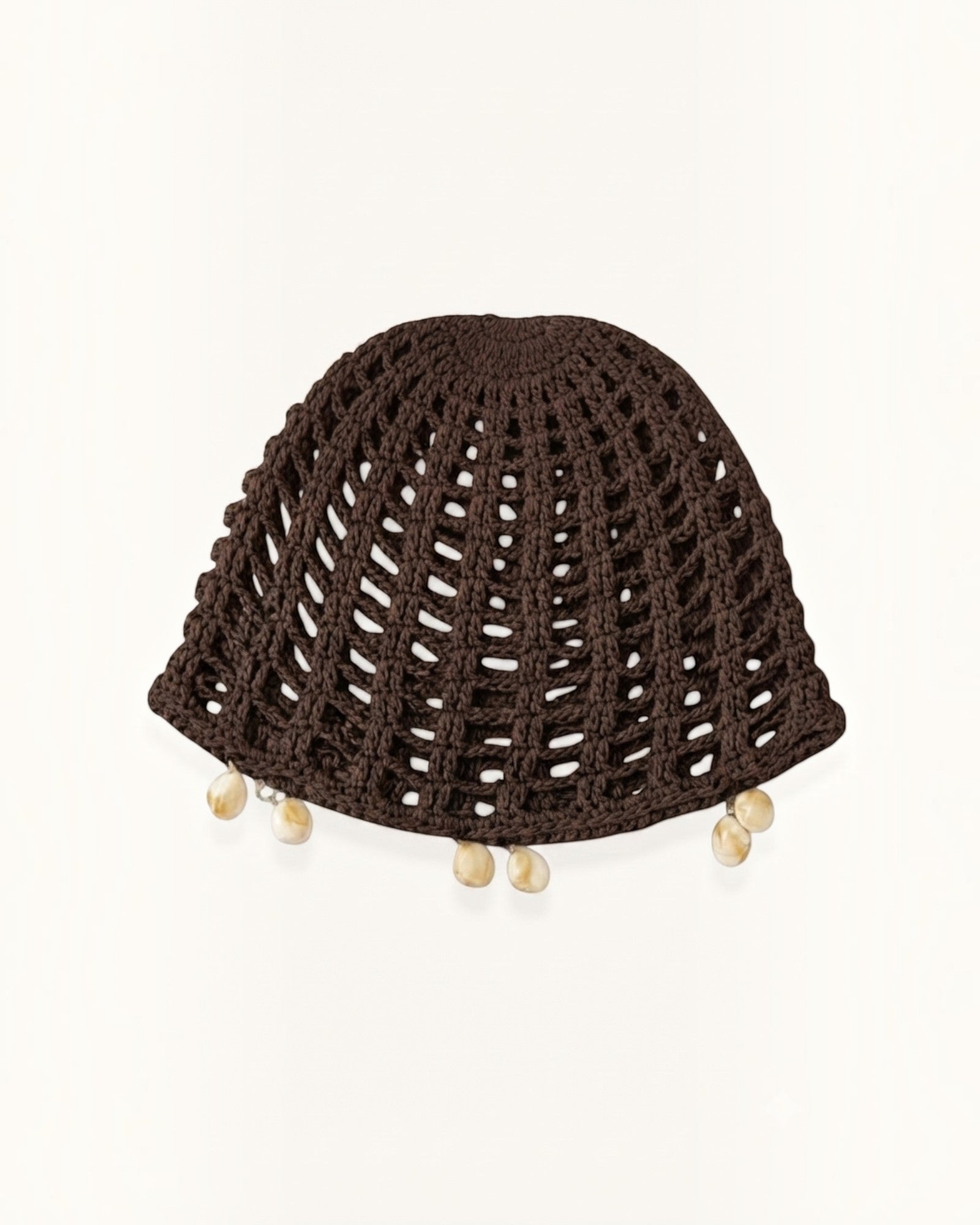 GORRO GANCHILLO MARRÓN- ONCE28