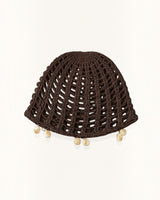 GORRO GANCHILLO MARRÓN- ONCE28