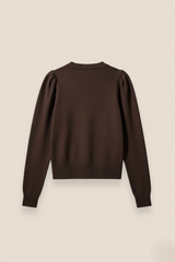 JERSEY HOMBROS ABULLONADOS MARRÓN - ONCE28