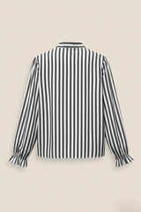 BLUSA RAYAS LAZO VERDE - ONCE28