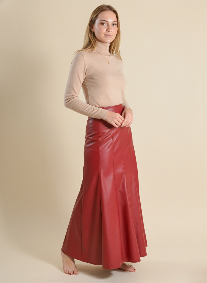 FALDA EFECTO PIEL ROJA - ONCE28