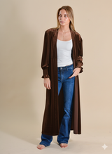 KIMONO TERCIOPELO MARRÓN - ONCE28