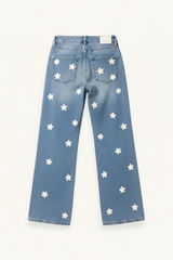 PANTALÓN RECTO FLORES - ONCE28