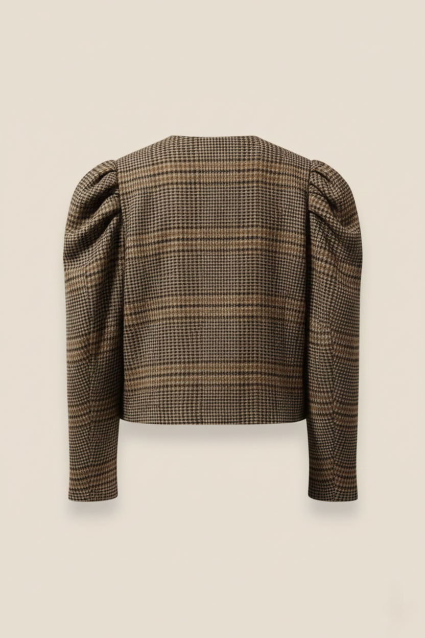 CHAQUETA HOMBROS MARRÓN - ONCE28